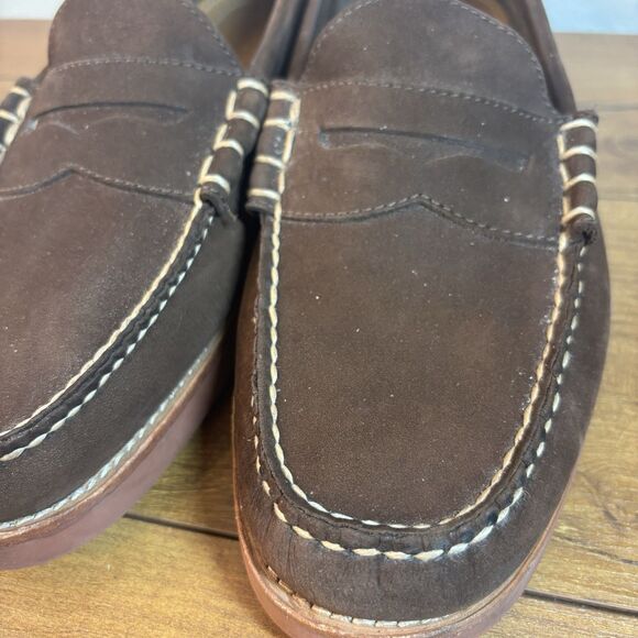 G.H. Bass Weejuns Waldo Penny Loafers Brown Suede Leather Men\'s Shoes Size 11.5D main image 7